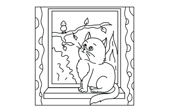 Cat Coloring Page Embroidery Review