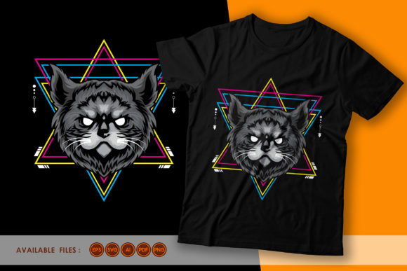 Cat Head Sacred Geometry Illustration Review