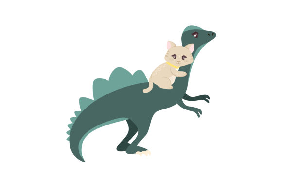 Cat Riding Spinosaurus Embroidery Design Review