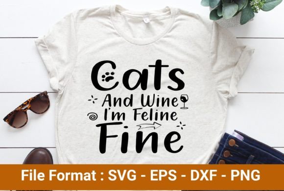Cats and Wine, I’m Feline Fine Embroidery Review
