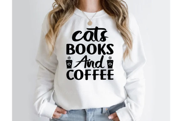 Cats Books and Coffee T-shirt Design Review