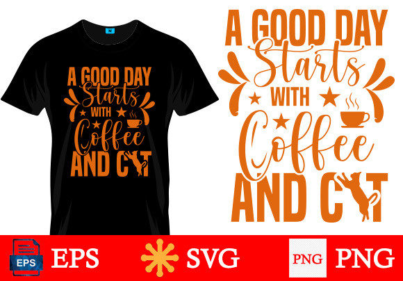 Coffee T Shirt Design for Embroidery Projects