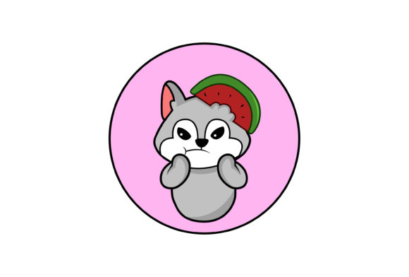 Cute Animal Cat with Watermelon Ears Embroidery Review