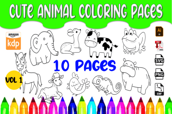 Cute Animal Coloring Pages for Kids Vol.1 Review