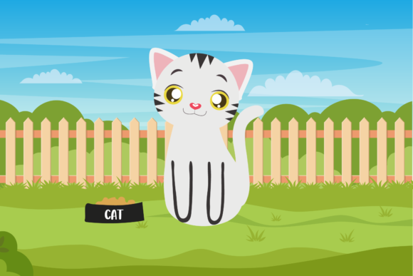Cute Cat Animal Kitty Illustration Review
