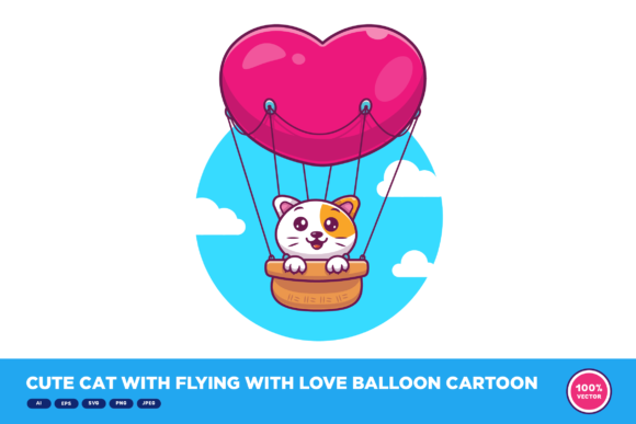 Cute Cat with Love Balloon Embroidery Review