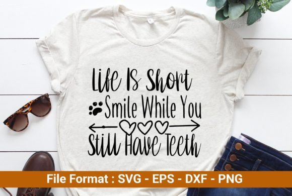 Life is Short Smile While You Still Have Embroidery Design Review