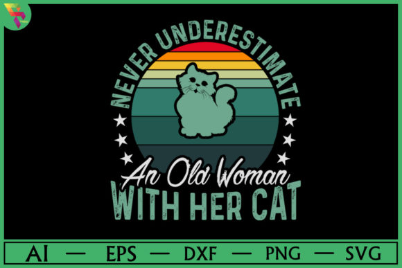 Old Women Cat Lover T Shirt Design Review