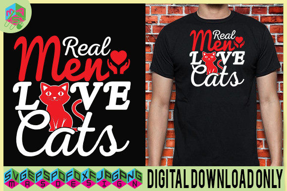 REAL MEN LOVE CATS QOUTES DESIGN SVG Review